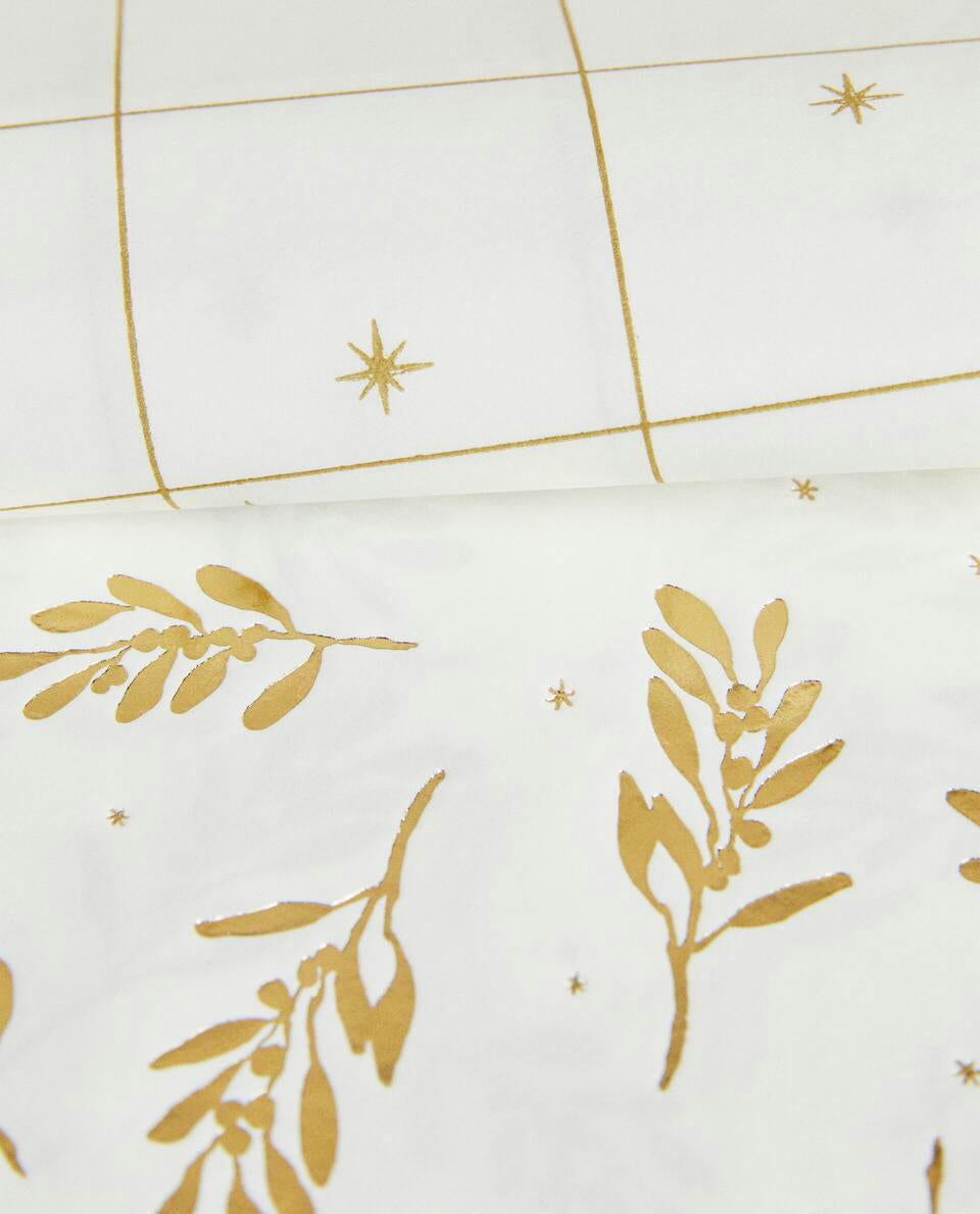 TOVAGLIOLI DI CARTA CON RAMI DI NATALE (CONFEZIONE DA 30) 