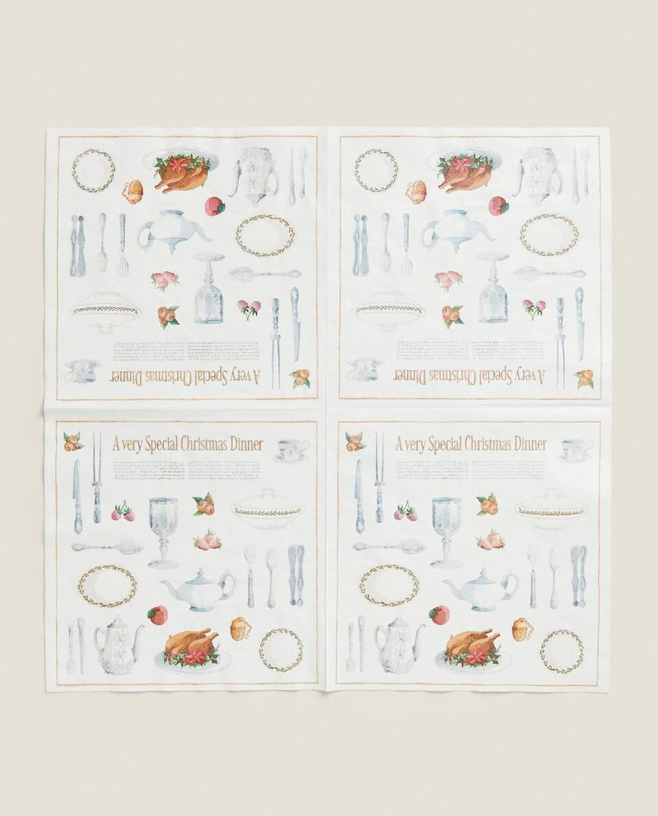 PACK OF PAPER CHRISTMAS NAPKINS (PACK OF 20)