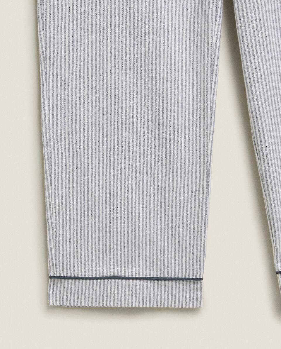 PANTALONI DEL PIGIAMA IN FLANELLA A RIGHE 