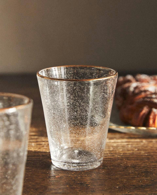 CHRISTMAS TUMBLER WITH BUBBLE RIM