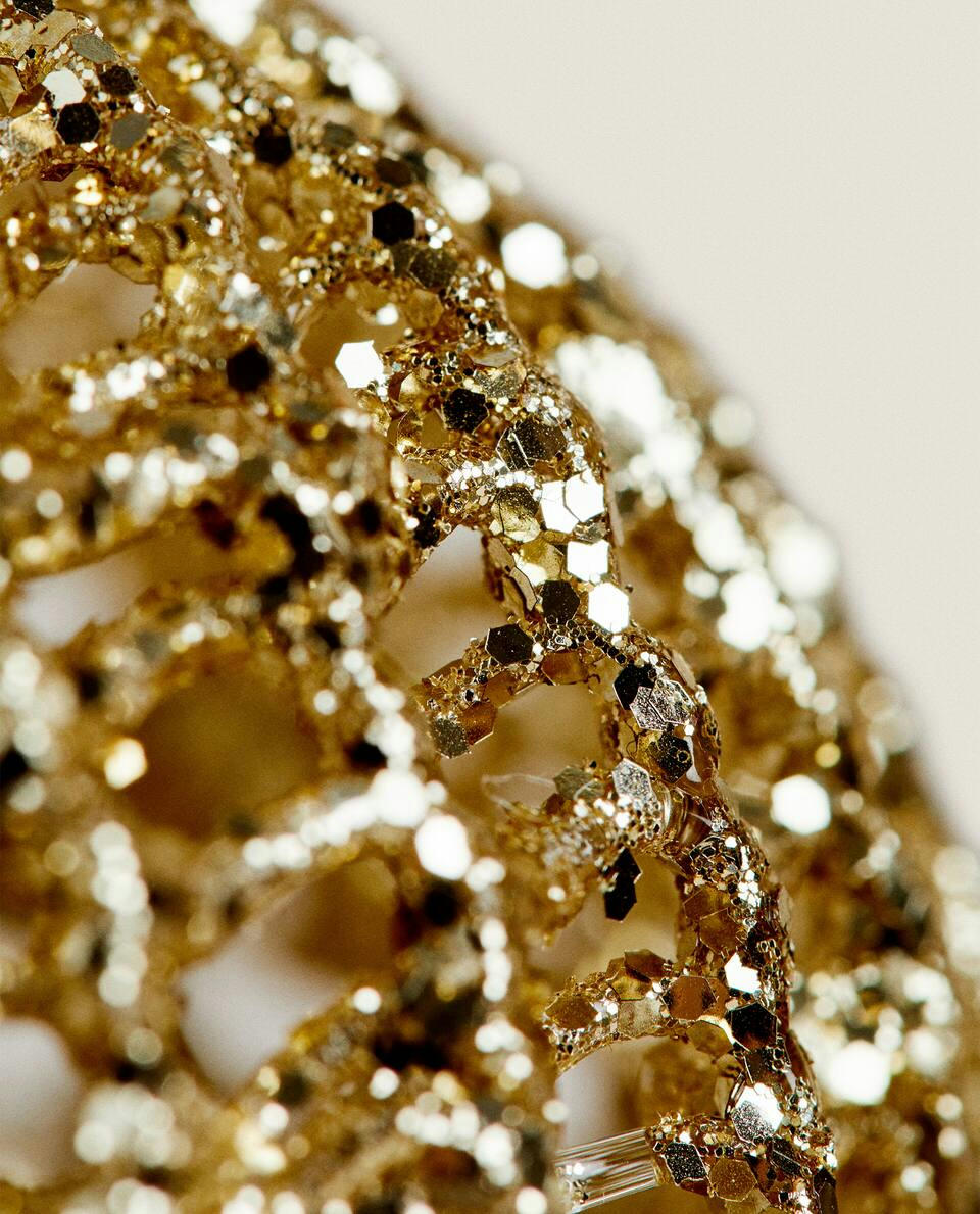 DECORAZIONE A PALLA DI NATALE IN VETRO LUCIDANTE 