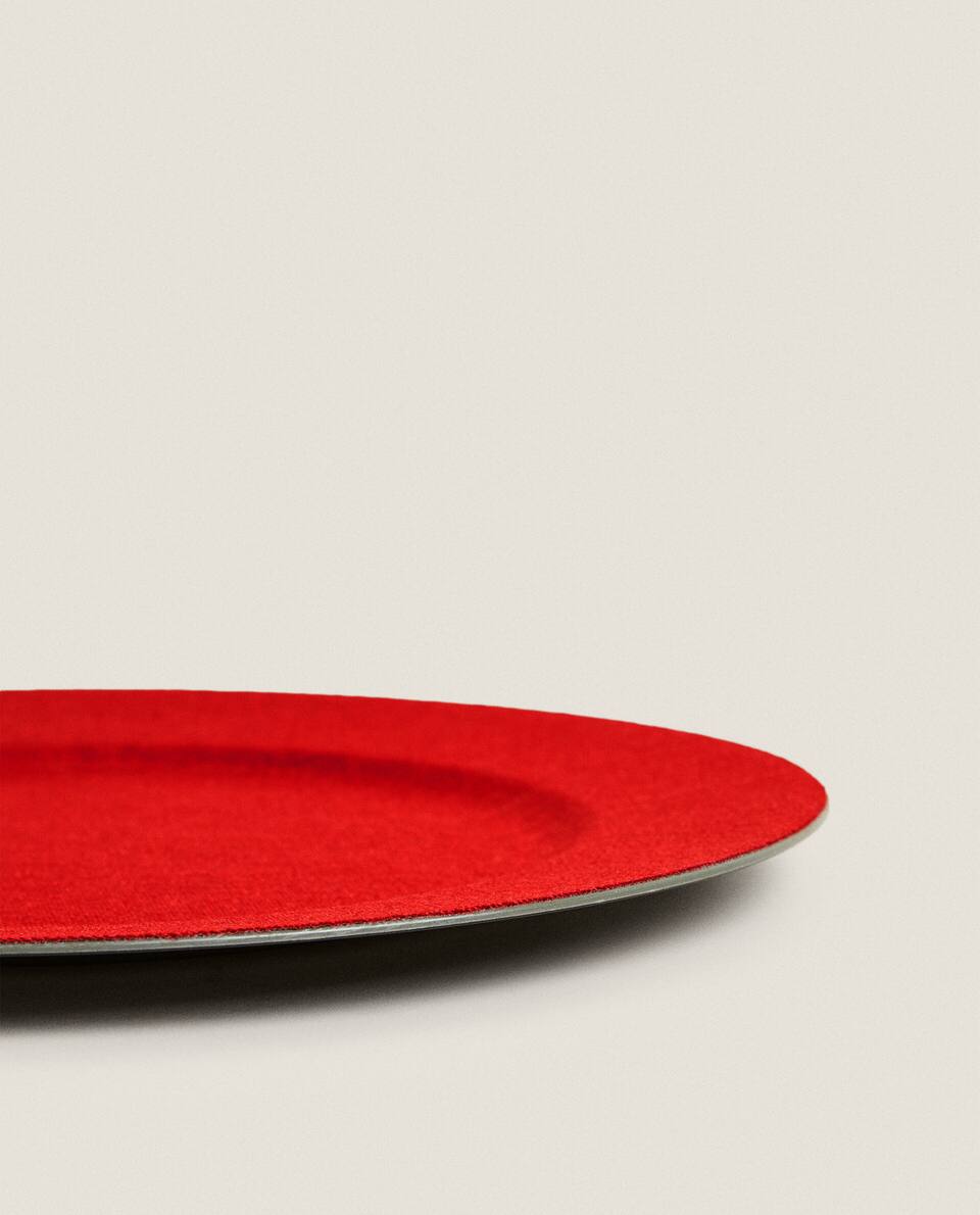 PLATO DE SERVICIO DE YUTE NAVIDEÑO 