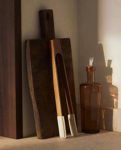 PINZE IN SILICONE E LEGNO 