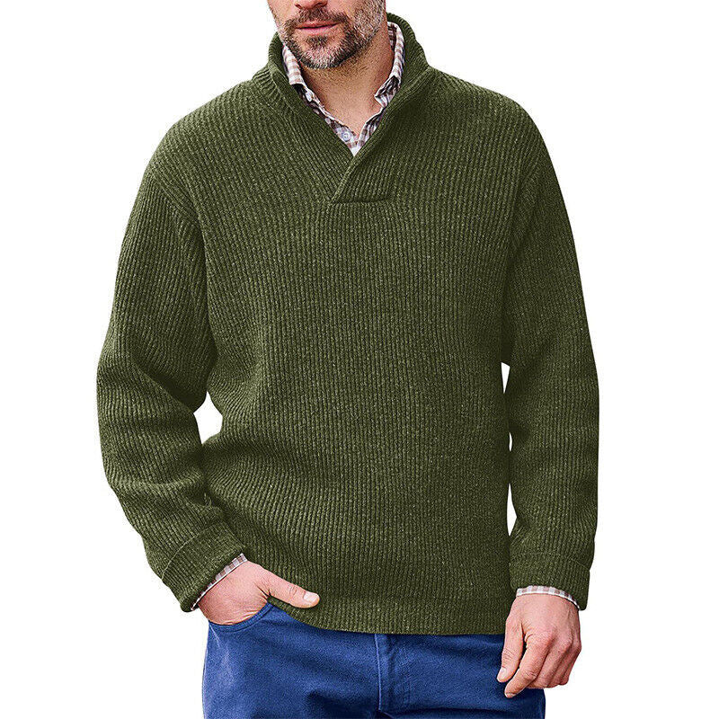 Men's Cashmere Casual Solid Color Sweater