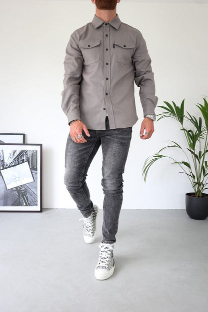 Men's Button Down Shirt Jacket (Buy 2 Free Shipping)