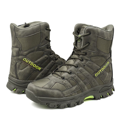(⏰Limited Time Discount 49% off) Men's Lightweight  Breathable Durable Anti-slip Hiking Boots Combat Army Boots Work Boots