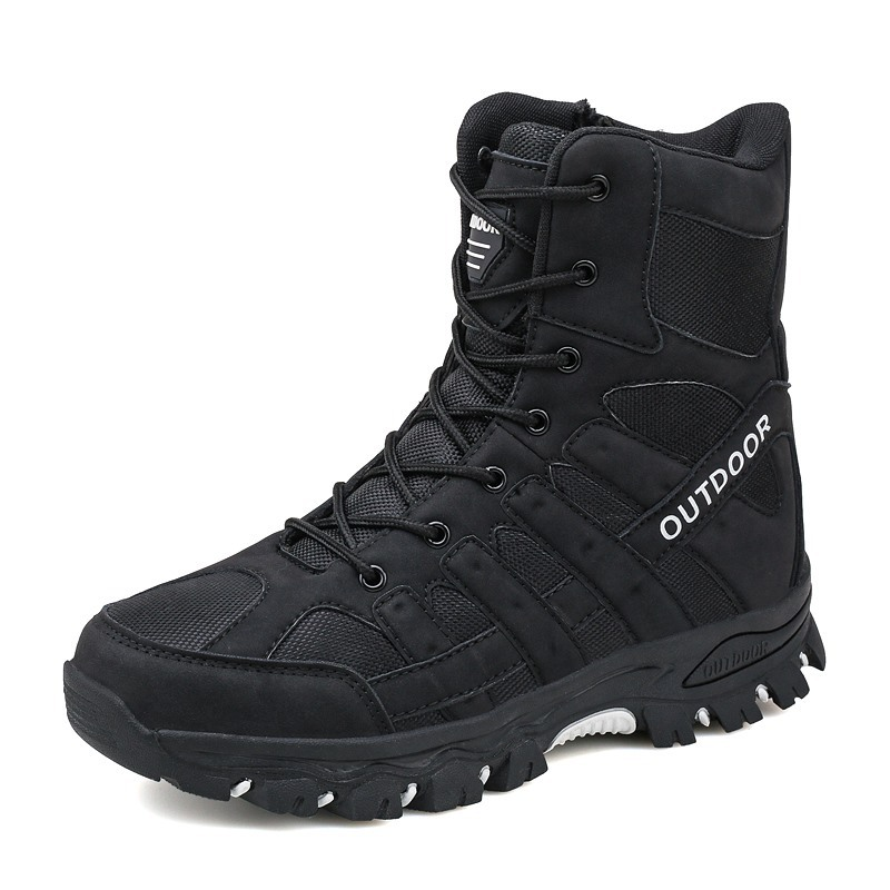 (⏰Limited Time Discount 49% off) Men's Lightweight  Breathable Durable Anti-slip Hiking Boots Combat Army Boots Work Boots