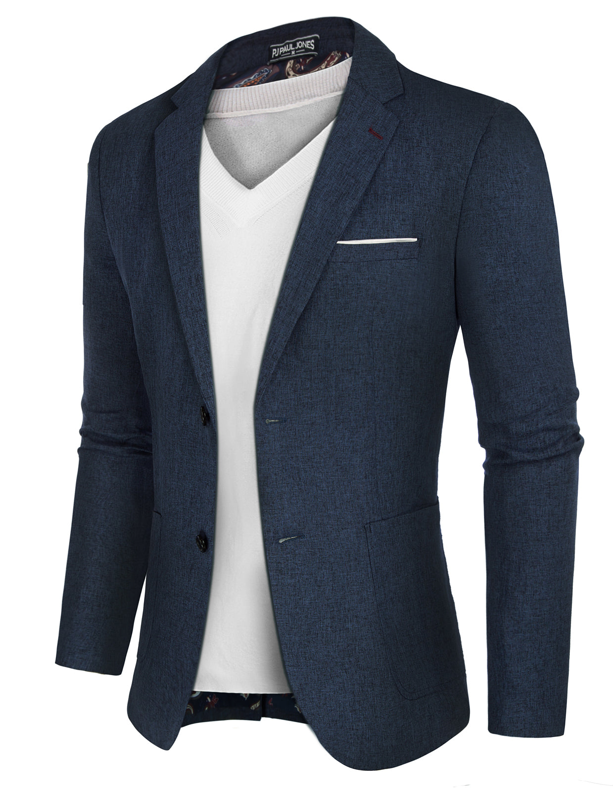 Men's Casual Sport Coat Blazer Two Buttons Lightweight Business Jackets
