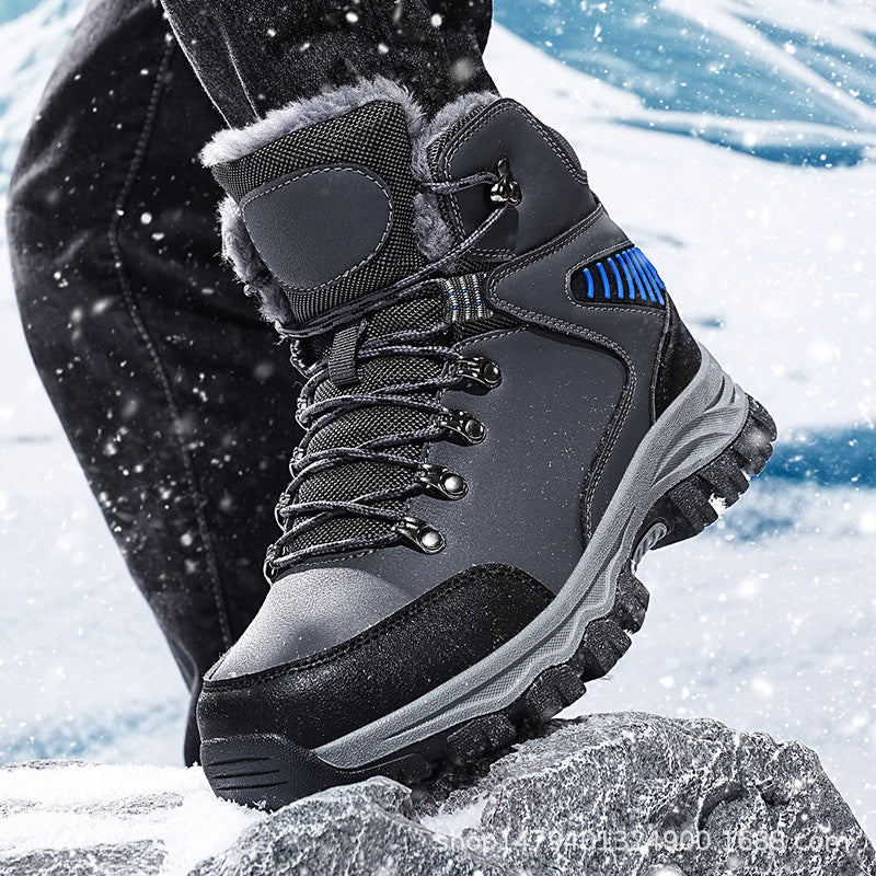 (Limited Time Event 49% OFF) Men’s Winter Waterproof and Cold Warm Snow Boots Orthopedic Arch Support Wide Toe Work Boots