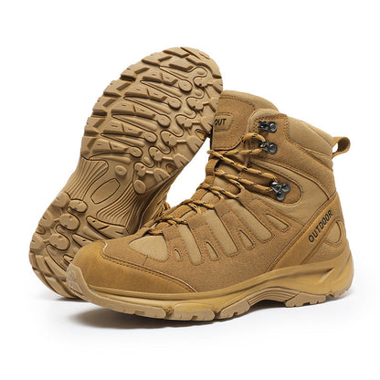 (⏰ Clearance Event 49% OFF) Men's High Top Wide Toe Arch Support Orthopedic Tactical Boots Comfortable Non-slip Durable Hiking Boots