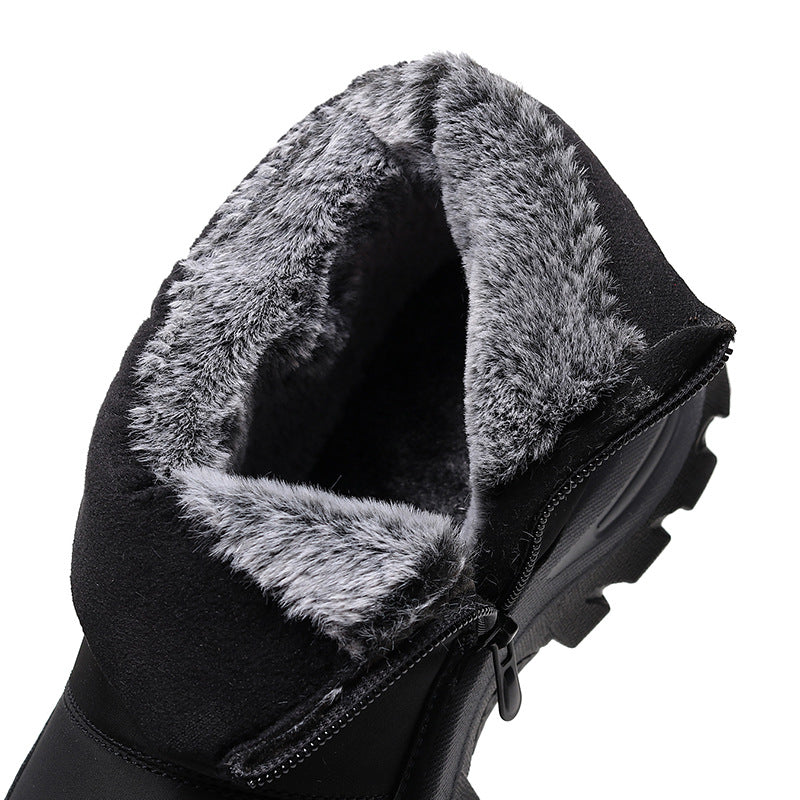 (Limited Time 49% Discount Event) Men's Orthopedic Arch Support Wide Toe Snow Boots Comfortable Waterproof Non-slip Warm Work Shoes